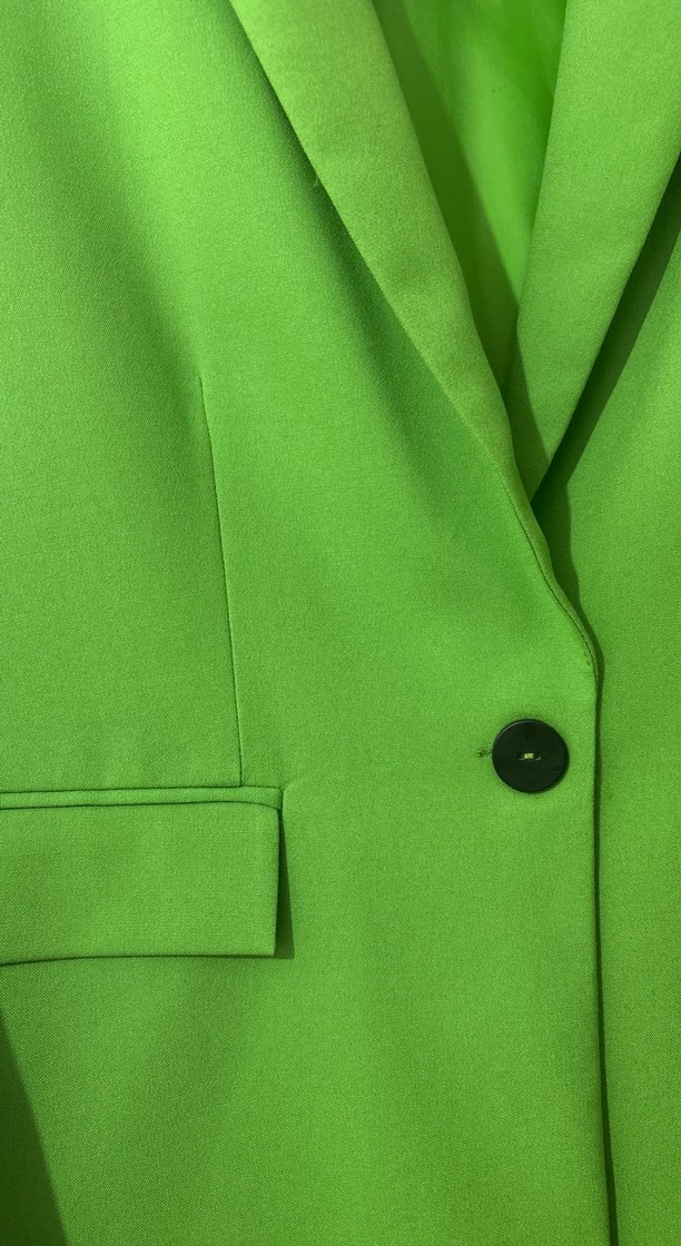 Yeşil Kadın Düz Kesim Ceket - Görsel 2