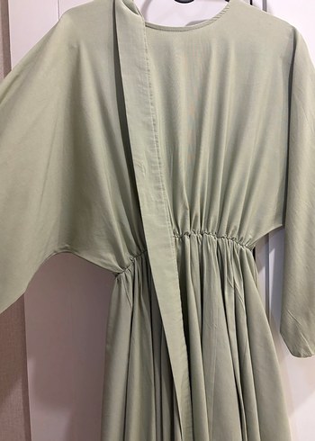Kadın Haki Uzun kiloş Elbise - Görsel 3
