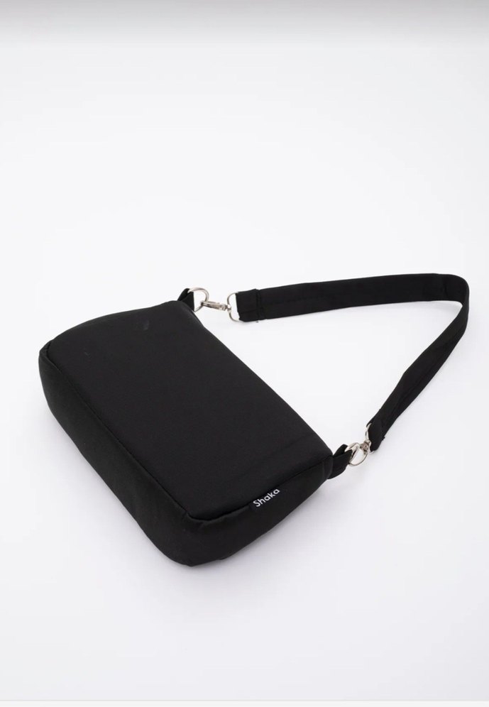 Siyah Süet Fermuarlı Kadın Çanta - Görsel 3