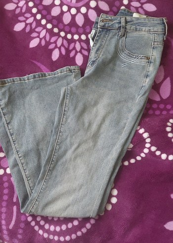 Gri  Salaş Midi Kot Pantolon - Görsel 4