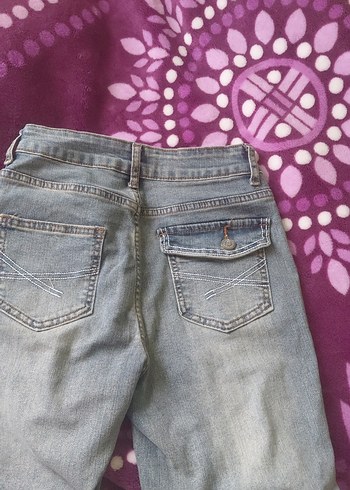 Gri  Salaş Midi Kot Pantolon - Görsel 3