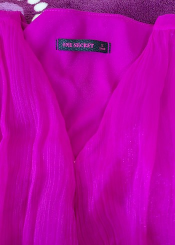 Pembe Uzun Kollu Fırfırlı Abiye Elbise - Görsel 2