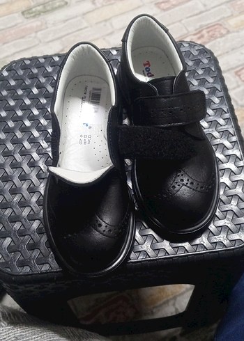 Kemerli hakiki deri Siyah Erkek Çocuk Özel Ayakkabı - Görsel 3