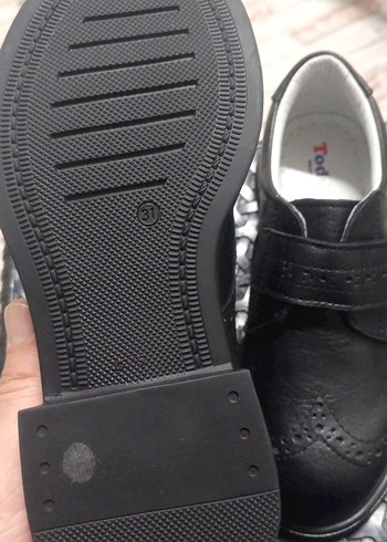 Kemerli hakiki deri Siyah Erkek Çocuk Özel Ayakkabı - Görsel 5