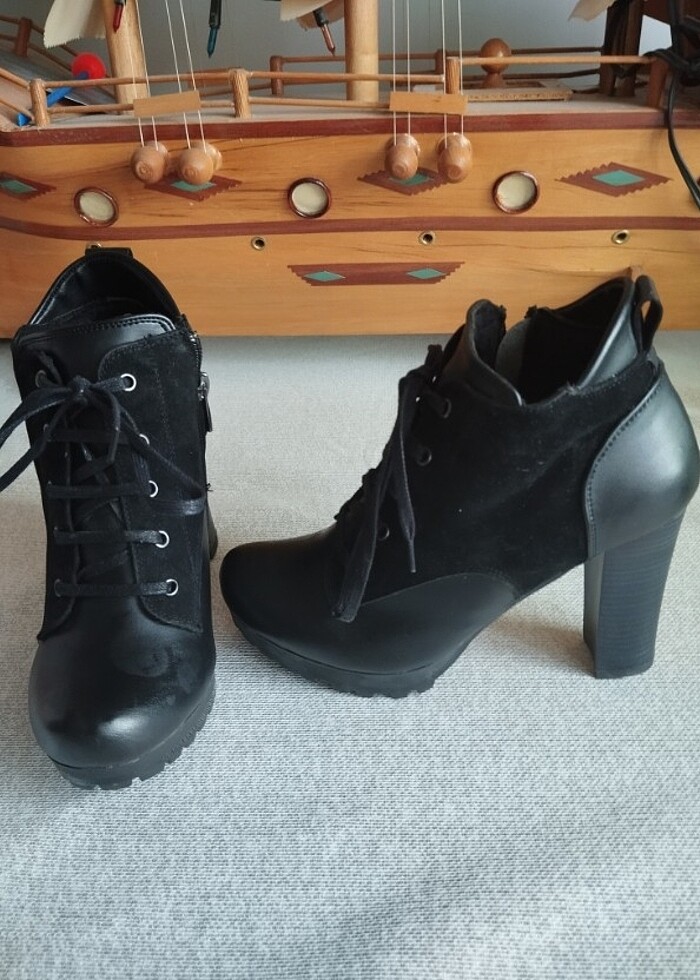 9 cm topuklu bot - Görsel 3