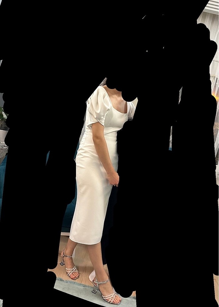 İsteme kıyafeti beyaz düz - Görsel 2