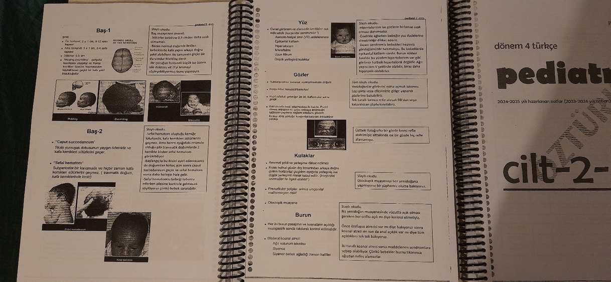 Pediatri - 3 cilt Hacettepe tıp dönem 4 notları, Türkçe - Görsel 4