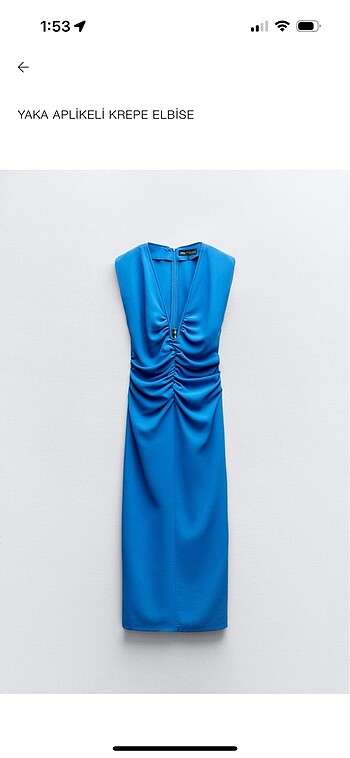 xs Beden Zara elbise