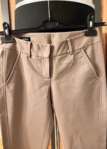 Vizon Kadın Kumaş Pantolon Midi Boy - Görsel 2