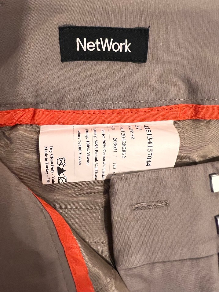 Vizon Kadın Kumaş Pantolon Midi Boy - Görsel 4