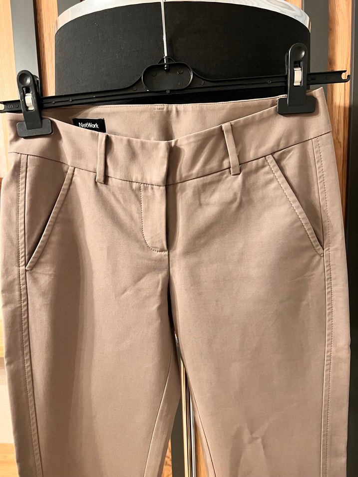 Vizon Kadın Kumaş Pantolon Midi Boy - Görsel 2