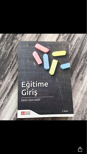 Eğitime Giriş kitabı