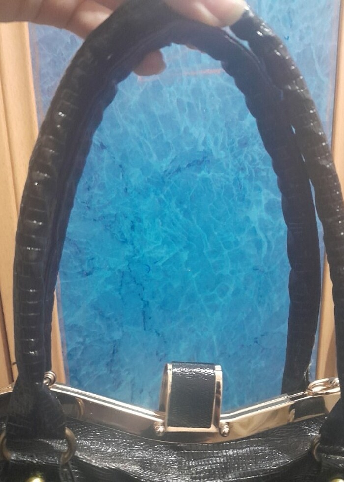 Deri şık kol çantasi  - Görsel 5