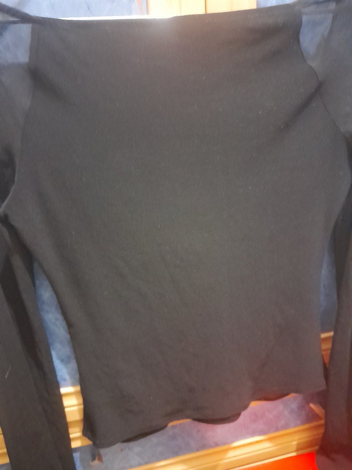 Drapeli Uzun Kollu Bluz - Görsel 2