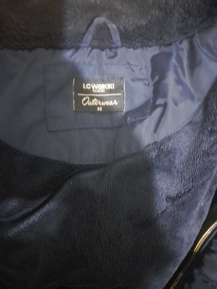 Lcw Kürklü Mavi Kadın Kışlık Mont - Görsel 3