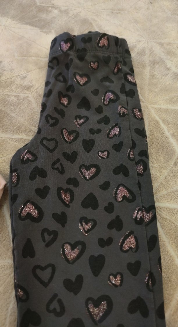 Kız Çocuk Elastik Bel Desenli Taytlar - Görsel 2