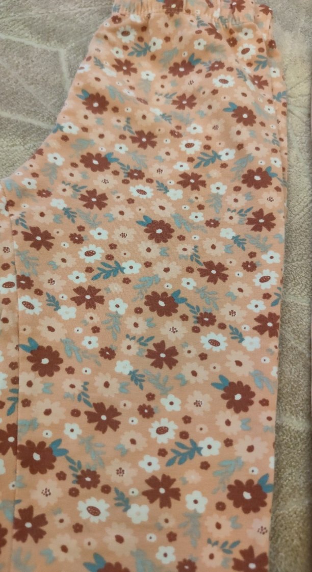 Kız Çocuk Elastik Bel Desenli Taytlar - Görsel 4