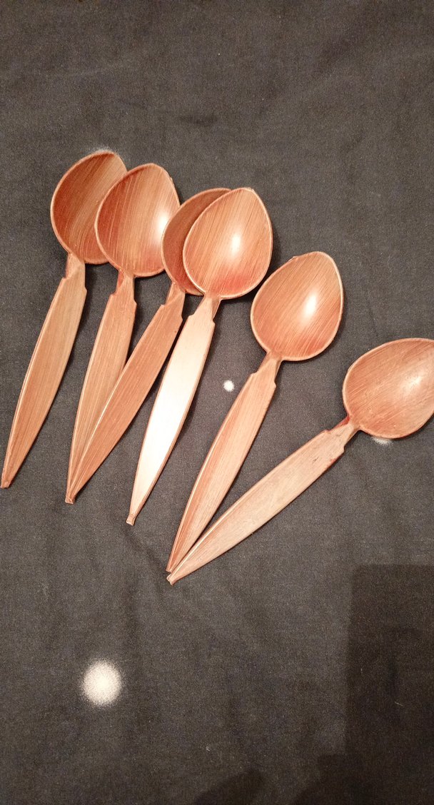 Bej Renkli Ahşap Kaşık Seti - Görsel 2