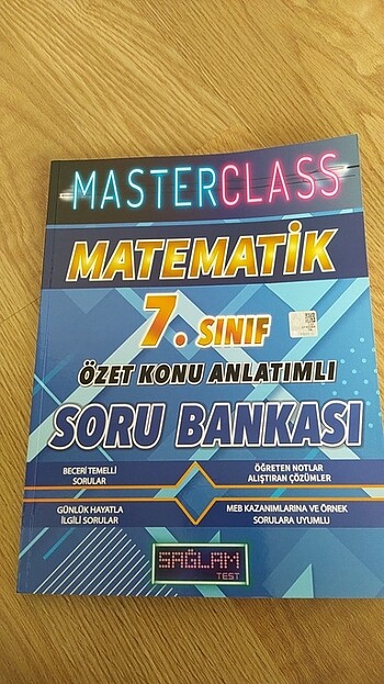 7.sınıf test kitabı(masterclass) sağlam test yayınları