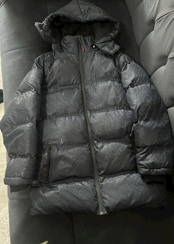 Siyah Kapüşonlu Erkek Mont - Görsel 2