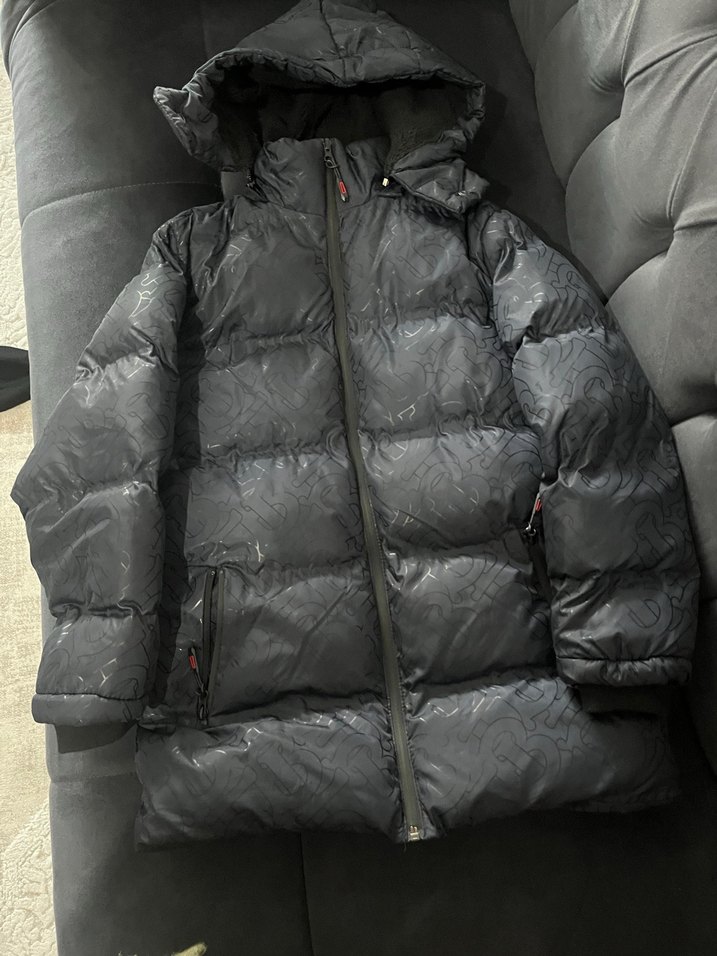 Siyah Kapüşonlu Erkek Mont - Görsel 2