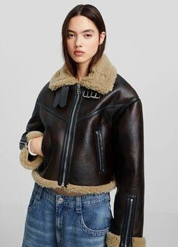 Bershka suni deri ceket 