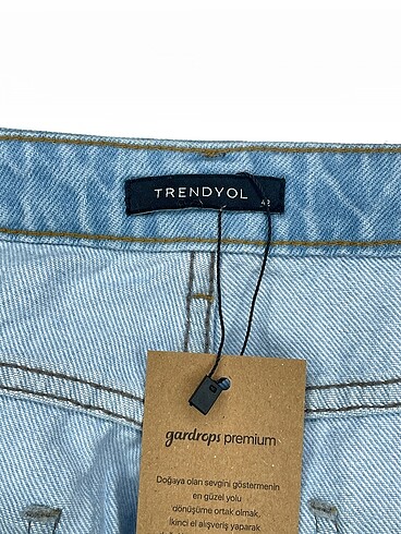 42 Beden mavi Renk Trendyol & Milla Jean / Kot %70 İndirimli.