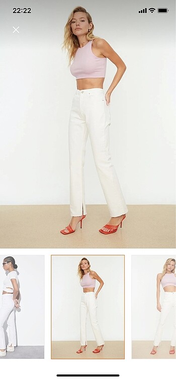 Beyaz Flare Jeans
