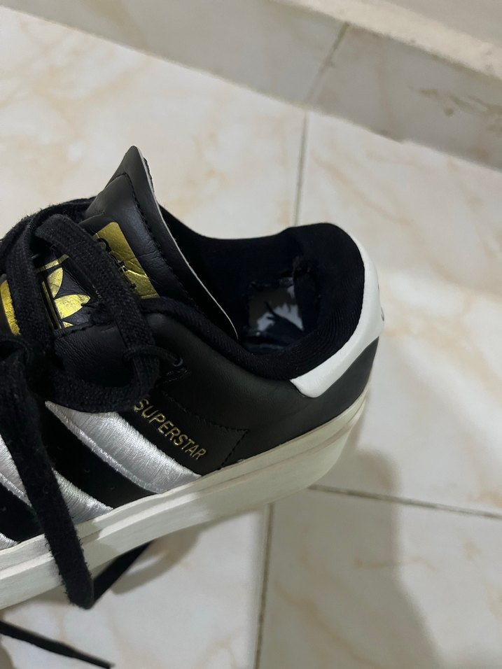 Kadın Siyah Beyaz Adidas Spor Ayakkabı - Görsel 5