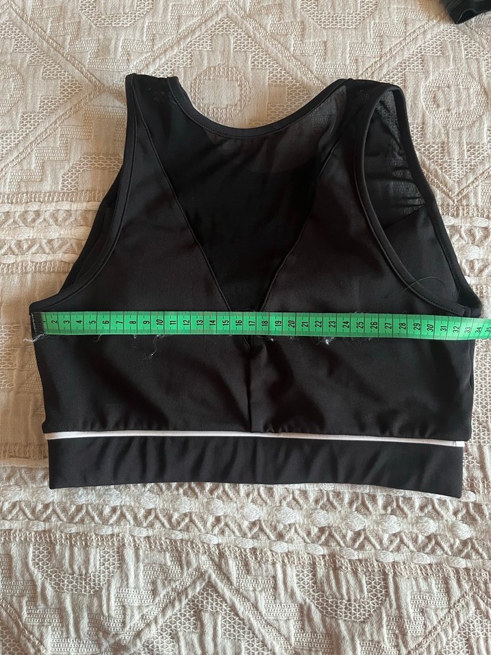 Siyah Midi Atletik Spor Sütyeni - Görsel 2