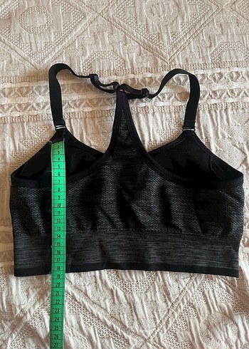 HM Siyah Sporcu Sütyeni Midi Boy - Görsel 2