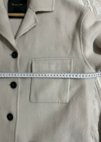 Düğmeli Bej Midi Kadın Kaban - Görsel 4