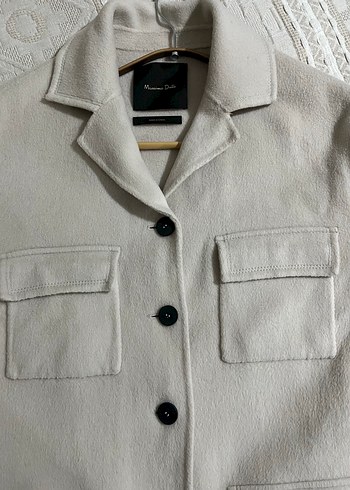 Düğmeli Bej Midi Kadın Kaban - Görsel 6