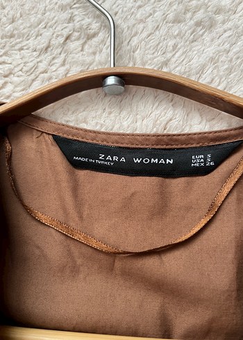 Düğmeli kahverengi Uzun Elbise - Görsel 7