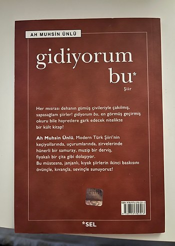 Ah Muhsin Ünlü - Gidiyorum Bu Şiir Kitabı - Görsel 2
