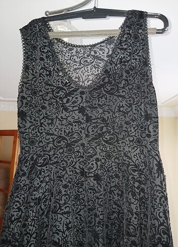 ŞIK Üst kadife iç kumas Elbise - Görsel 4