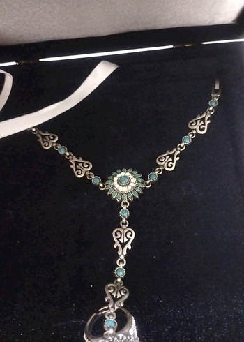 Boncuklu Turkuaz Bohem Uzun Kadın Şahmeran - Görsel 2