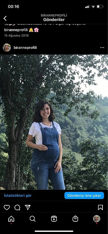 Uzun kot hamile salopet