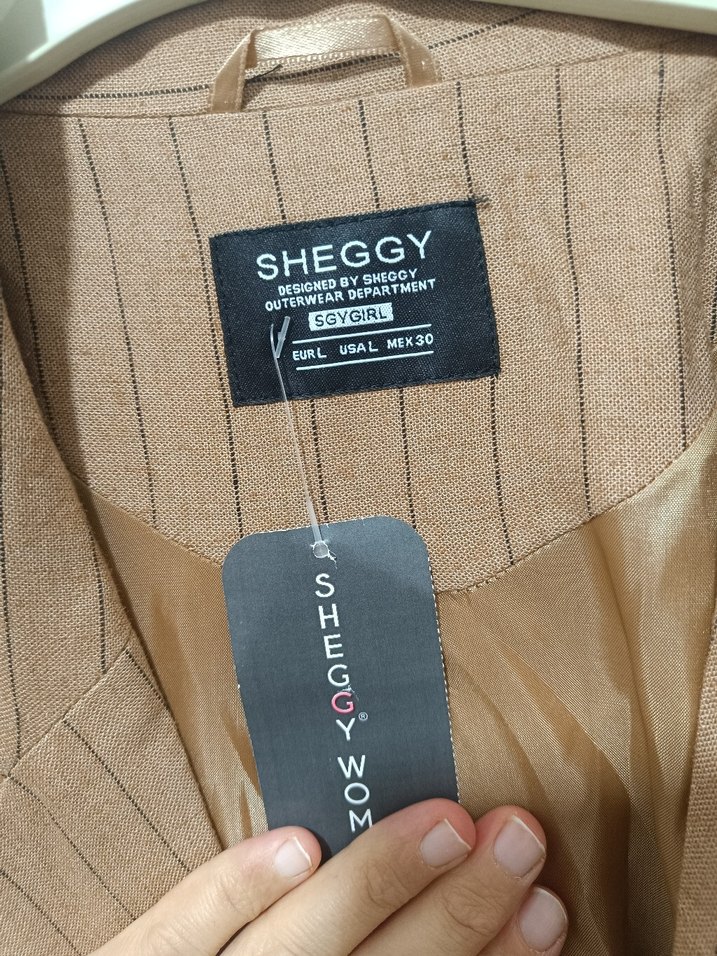 Düğmeli Bej Kadın Blazer Ceket - Görsel 3