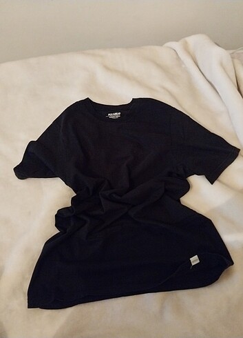 Pull&Bear Siyah Oversize Tişört 