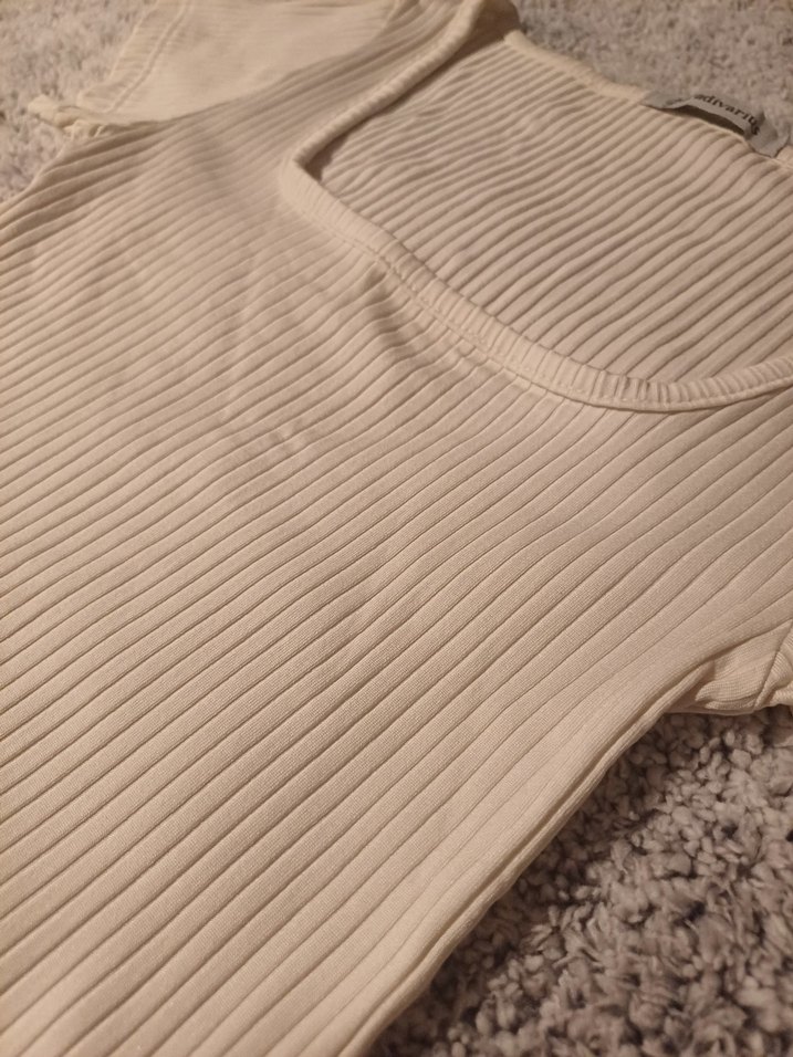 vintage kare yaka crop - Görsel 3