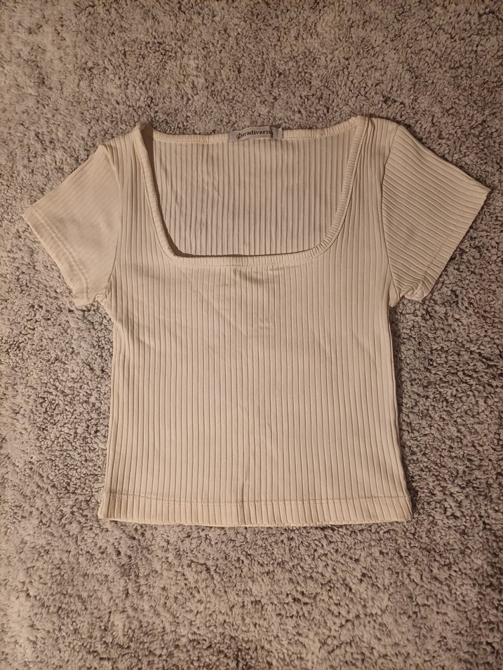 vintage kare yaka crop - Görsel 2