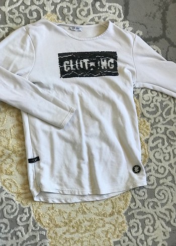 Kız Çocuk Payetli Uzun Kollu Tişört - Görsel 3