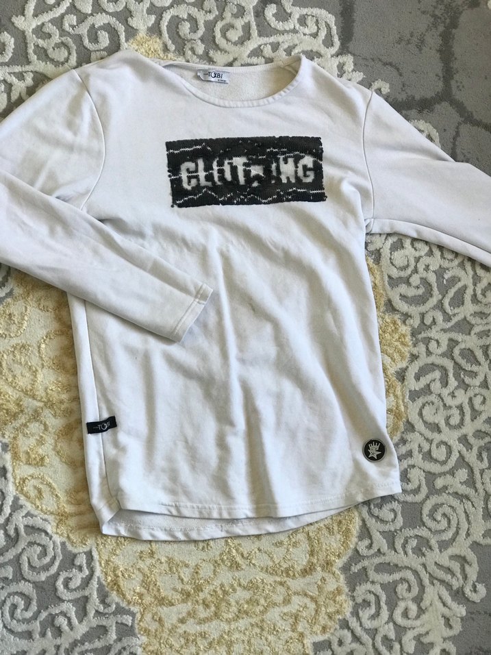 Kız Çocuk Payetli Uzun Kollu Tişört - Görsel 3