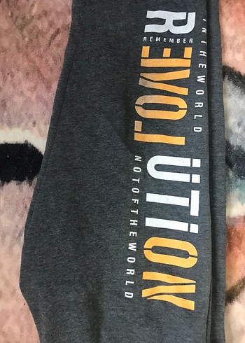 Gri Baskılı Erkek Eşofman Altı - Görsel 3