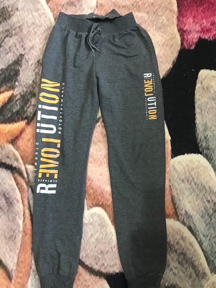 Gri Baskılı Erkek Eşofman Altı - Görsel 2