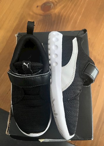 Erkek Çocuk Siyah Cırtlı Spor Ayakkabı - Görsel 5