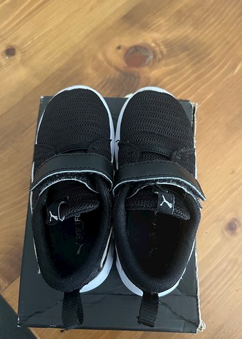 Erkek Çocuk Siyah Cırtlı Spor Ayakkabı - Görsel 2