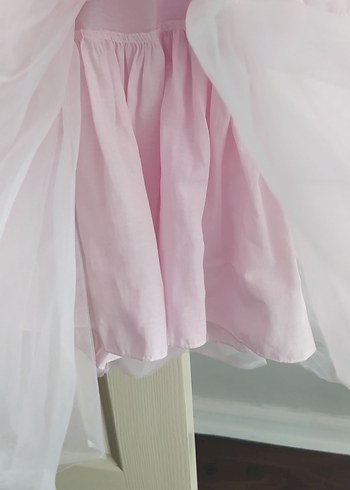 Kız Çocuk Pastel Pembe Kabarık Tül Elbise - Görsel 3