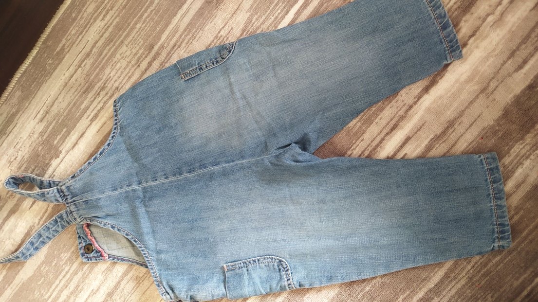 Erkek Çocuk Kot Tulum Bol Kesim - Görsel 3